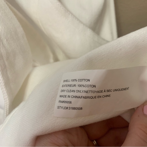 Shoshanna Anya Sleeveless Flounce Cotton Belted Mini Dress White Size 12 NWT New - Picture 9 of 16